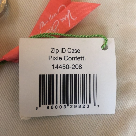 Vera Bradley pixie confetti zip ID case - Picture 3 of 3